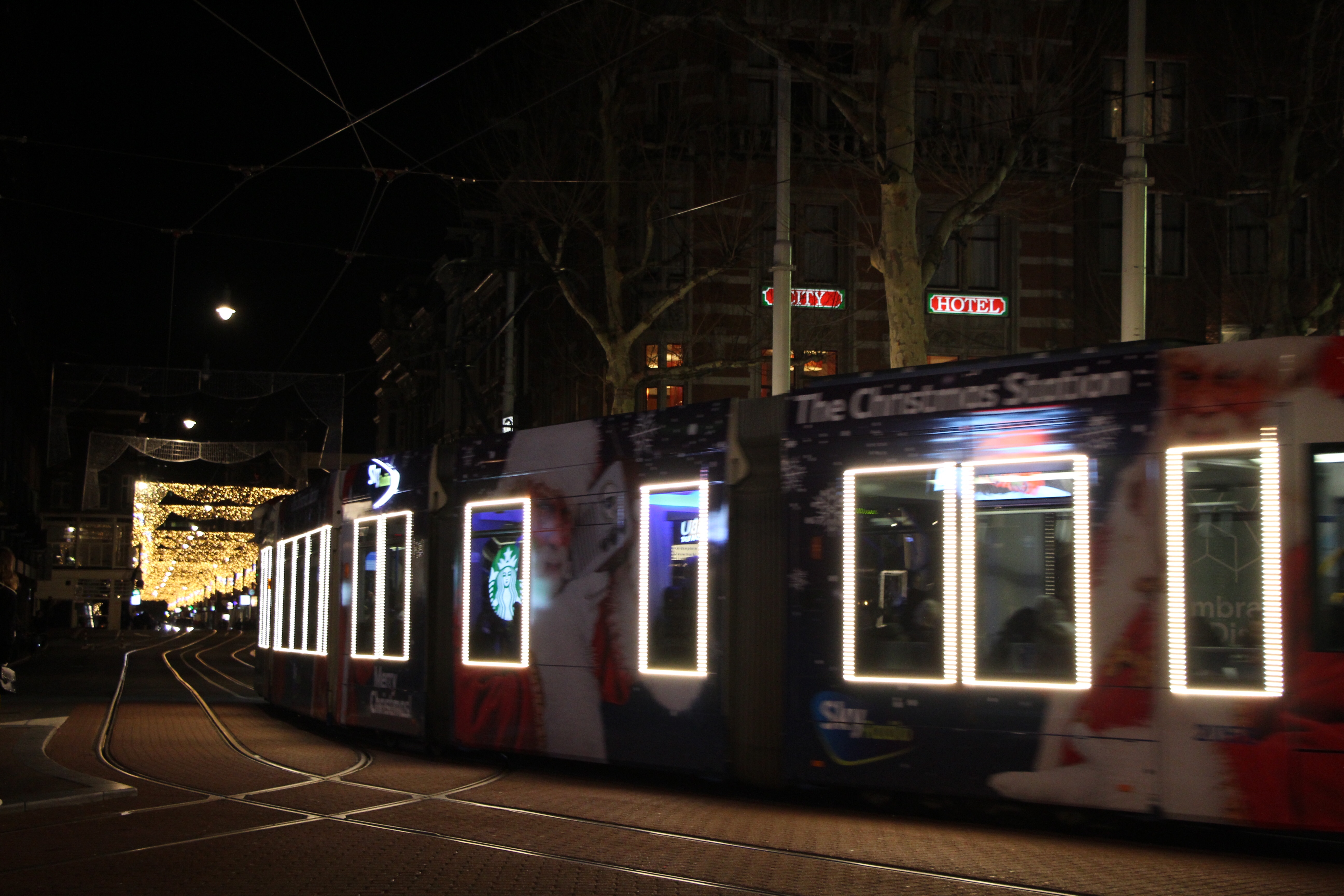 De kersttram :)